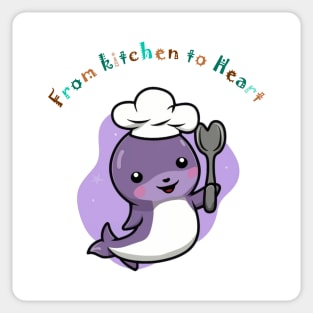 Dolphin Chef Sticker